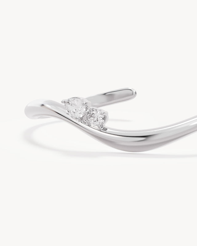 Sterling Silver Celestial Path Cuff
