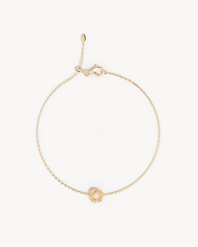 9k Solid Gold Whispers of Spring Lab-Grown Diamond Bracelet