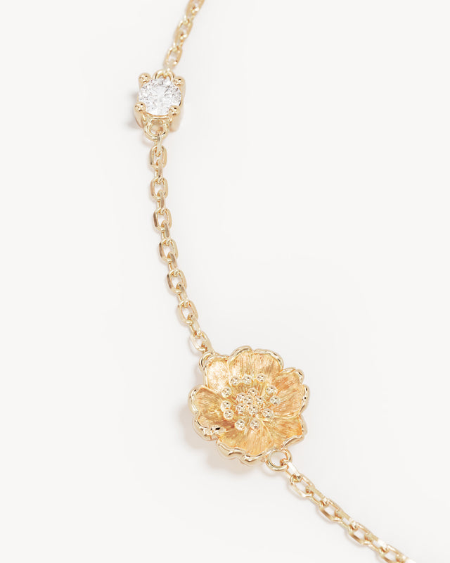 9k Solid Gold Awakened Garden Lab-Grown Diamond Bracelet