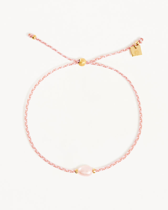 18k Gold Vermeil With Love Pink Pearl Bracelet