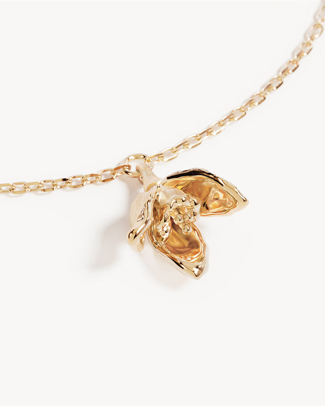 18k Gold Vermeil Snowdrop January Birth Flower Bracelet