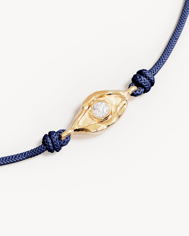 18k Gold Vermeil I Am Protected Cord Bracelet