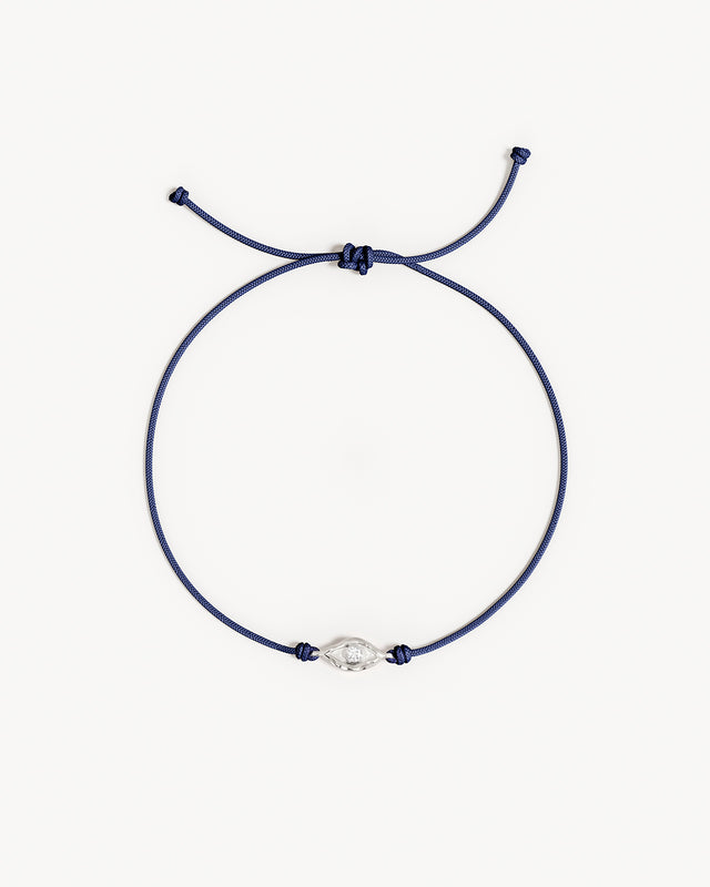 Sterling Silver I Am Protected Cord Bracelet