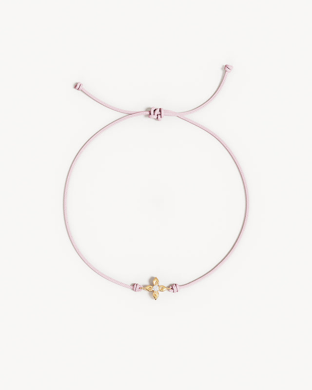 18k Gold Vermeil I Am Enough Cord Bracelet