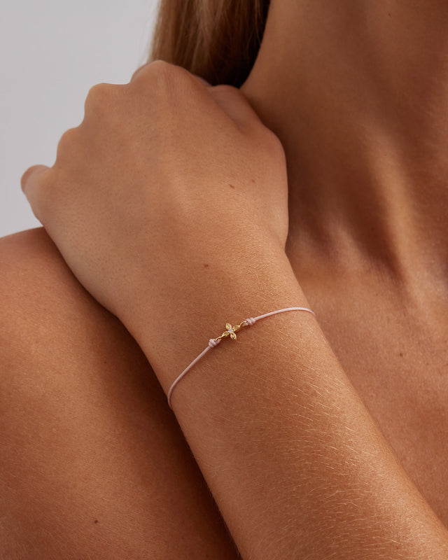 18k Gold Vermeil I Am Enough Cord Bracelet