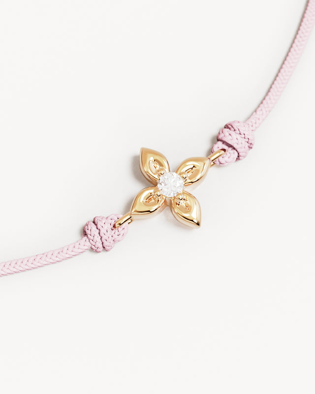 18k Gold Vermeil I Am Enough Cord Bracelet