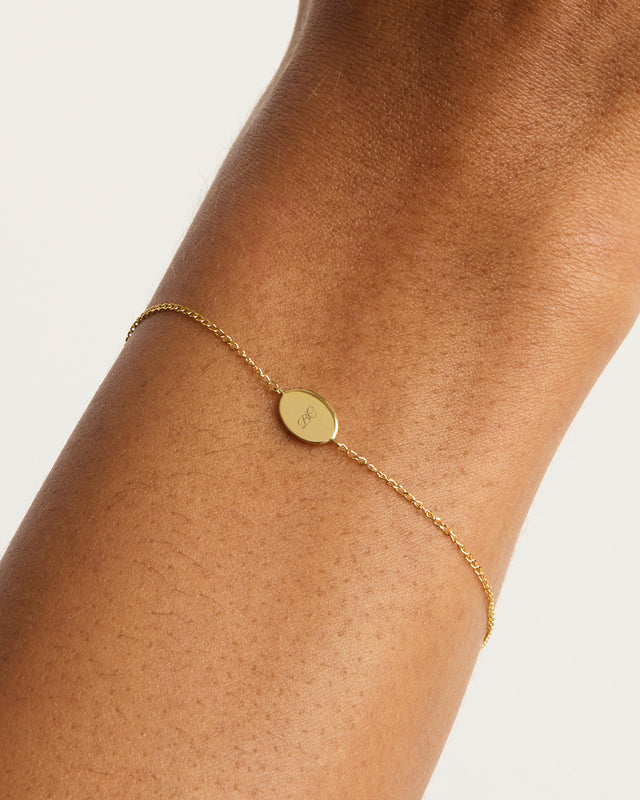 14k Solid Gold Shine Your Light Bracelet