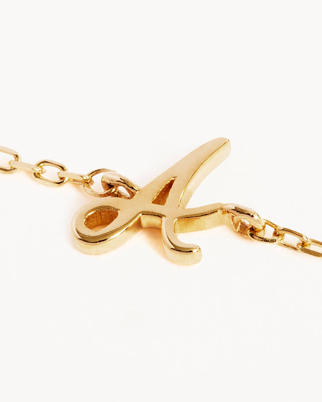 14k Solid Gold Love Letter Bracelet