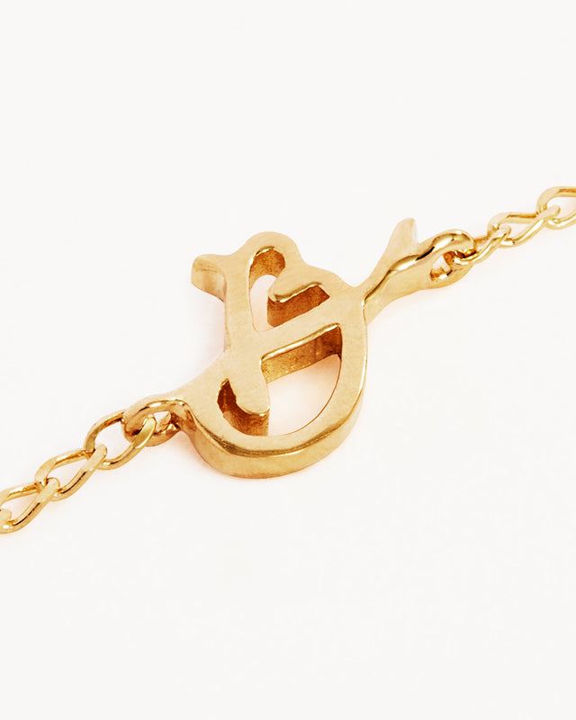 14k Solid Gold Love Letter Bracelet