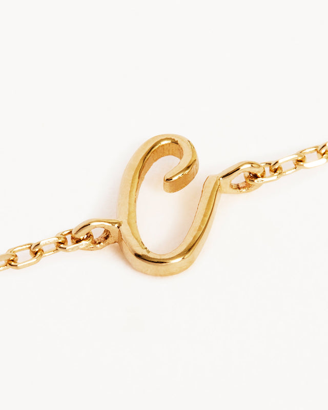 14k Solid Gold Love Letter Bracelet