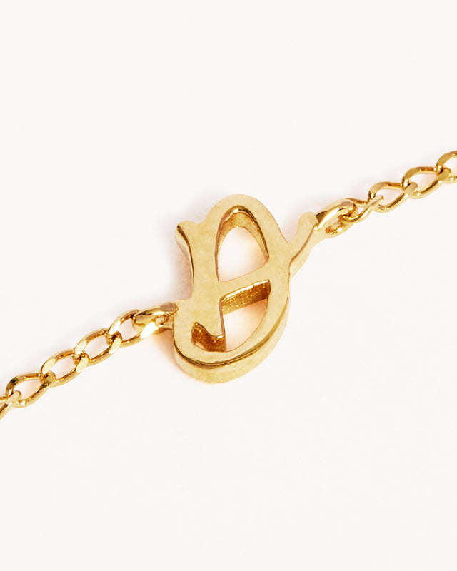 14k Solid Gold Love Letter Bracelet