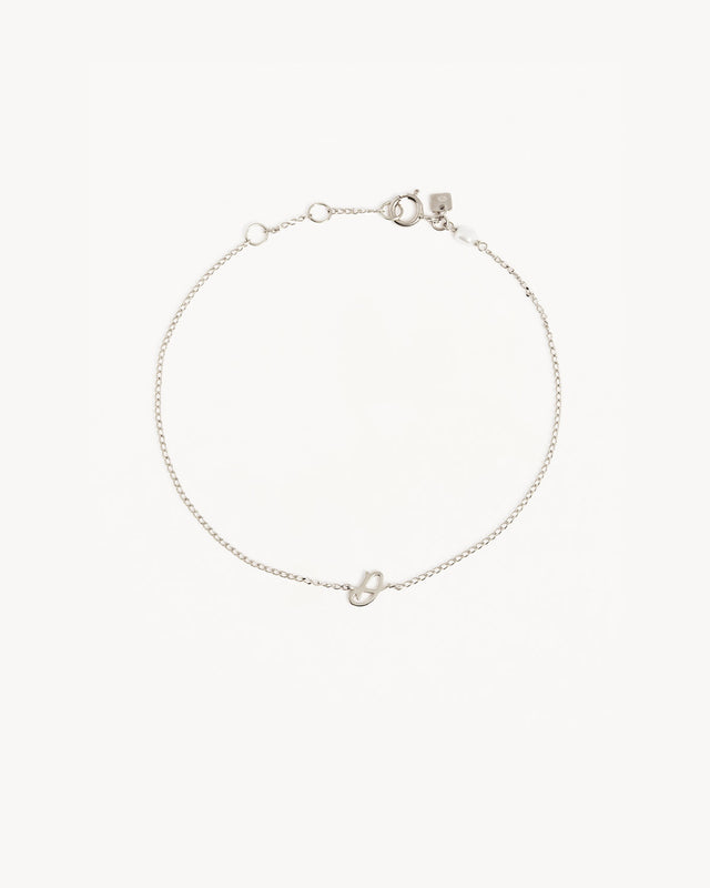 Sterling Silver Love Letter Bracelet