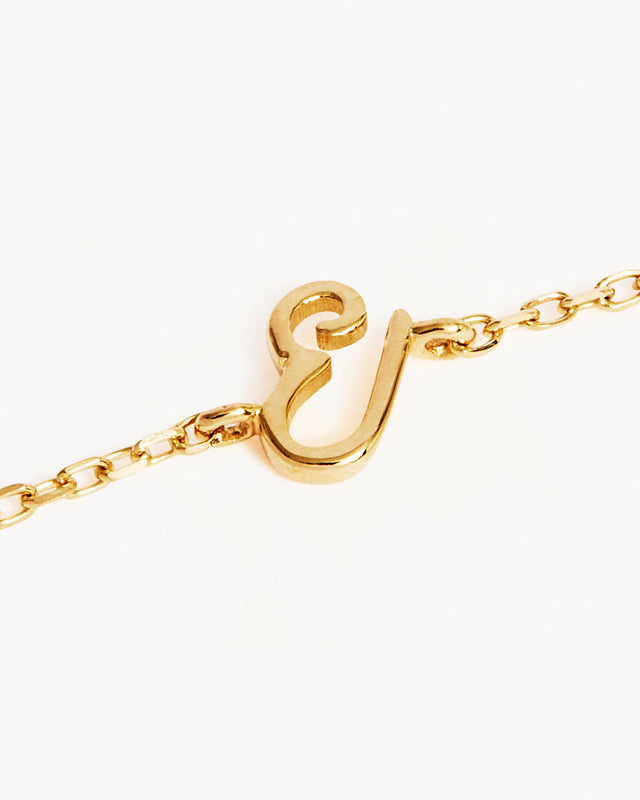 14k Solid Gold Love Letter Bracelet