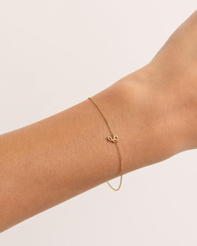 14k Solid Gold Love Letter Bracelet