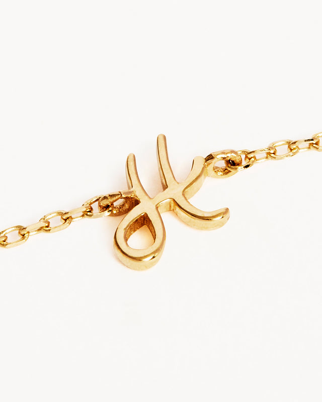 14k Solid Gold Love Letter Bracelet