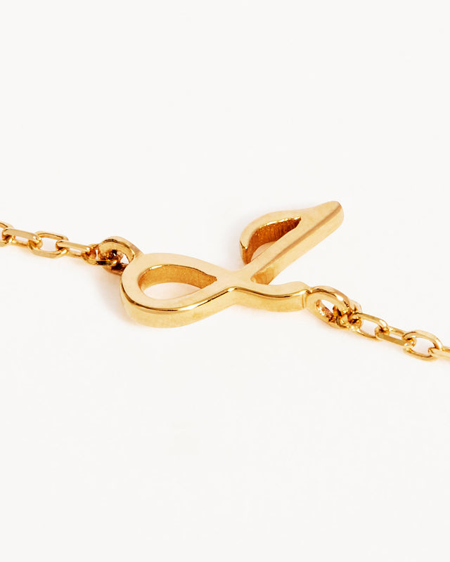 14k Solid Gold Love Letter Bracelet