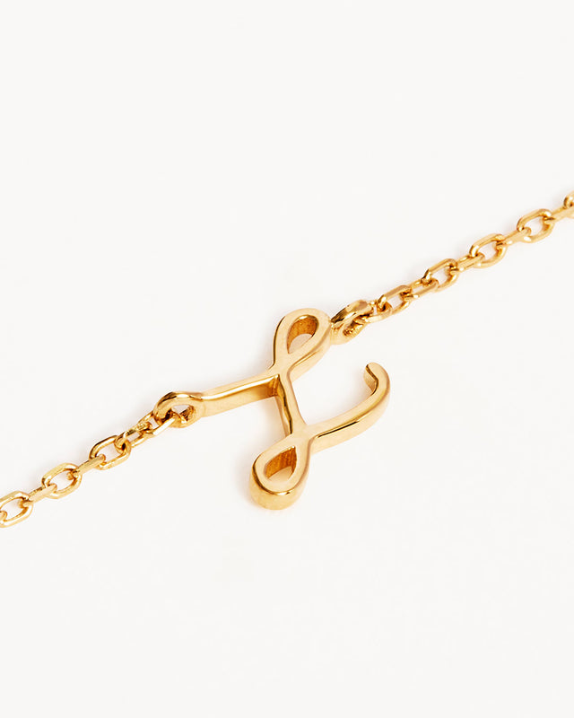 14k Solid Gold Love Letter Bracelet