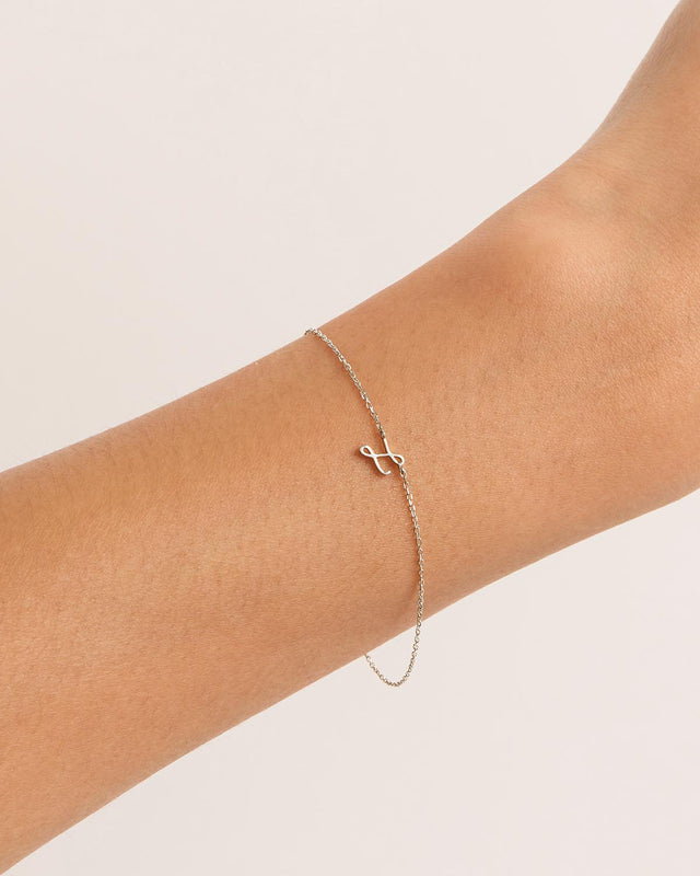 Sterling Silver Love Letter Bracelet