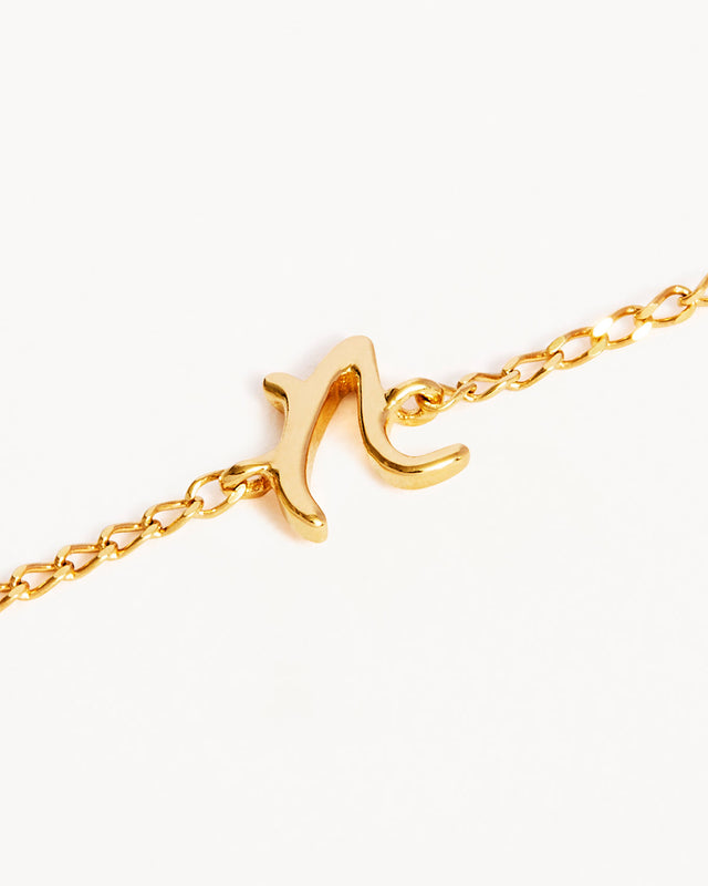 14k Solid Gold Love Letter Bracelet