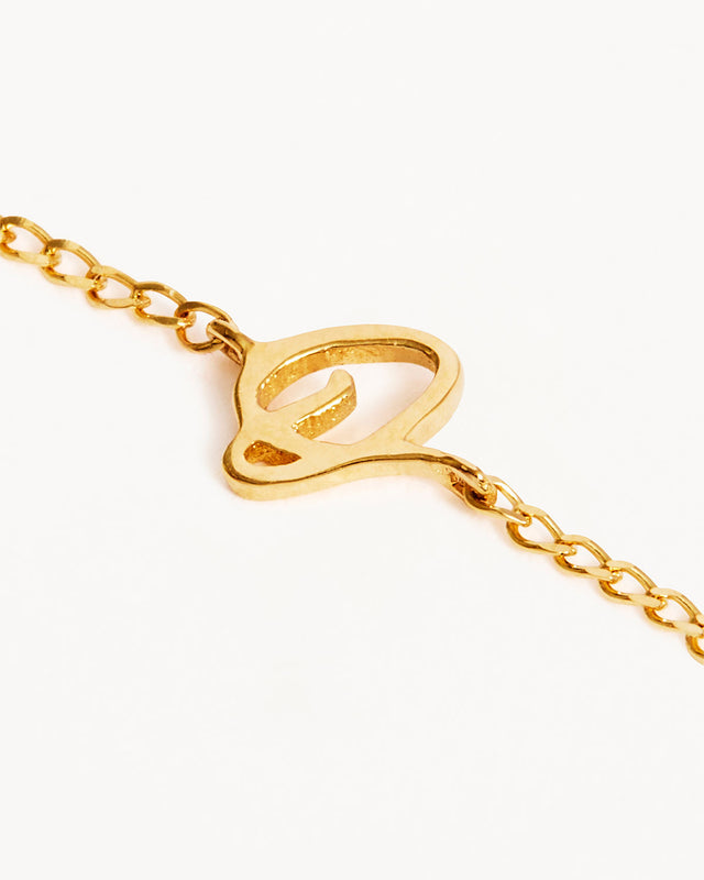 14k Solid Gold Love Letter Bracelet