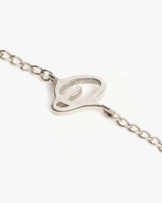 Sterling Silver Love Letter Bracelet