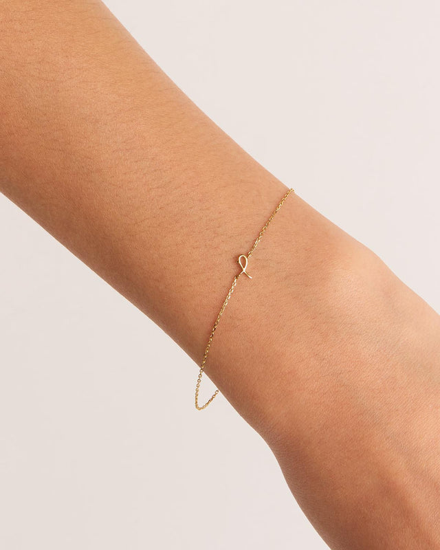 14k Solid Gold Love Letter Bracelet