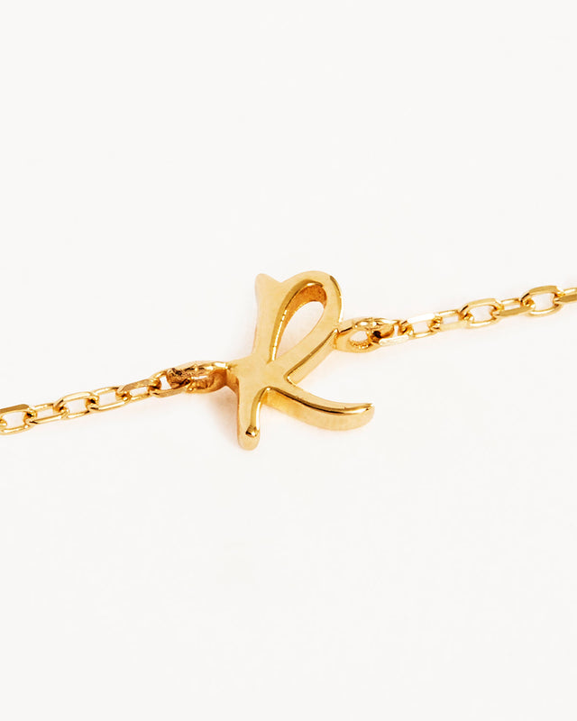 14k Solid Gold Love Letter Bracelet