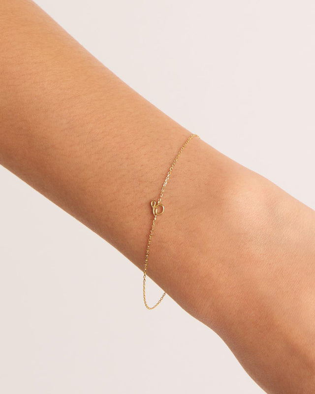 14k Solid Gold Love Letter Bracelet