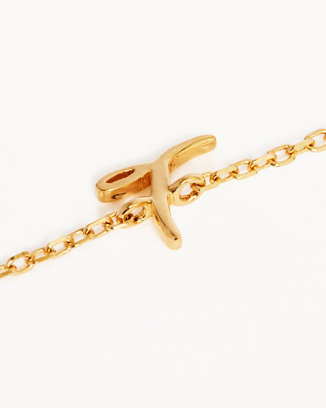 14k Solid Gold Love Letter Bracelet