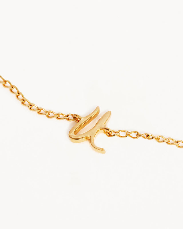 14k Solid Gold Love Letter Bracelet