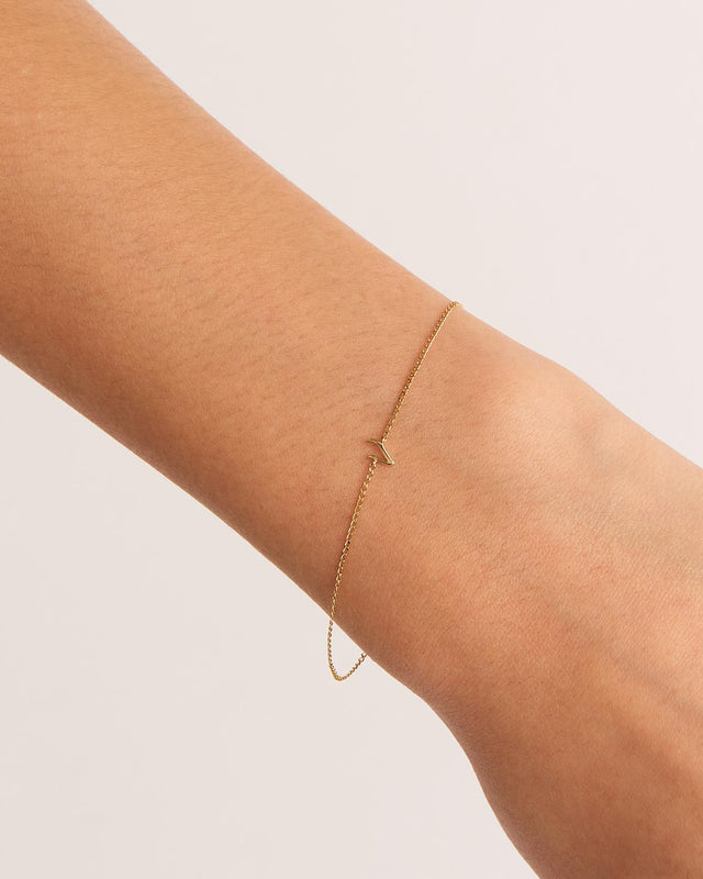 14k Solid Gold Love Letter Bracelet