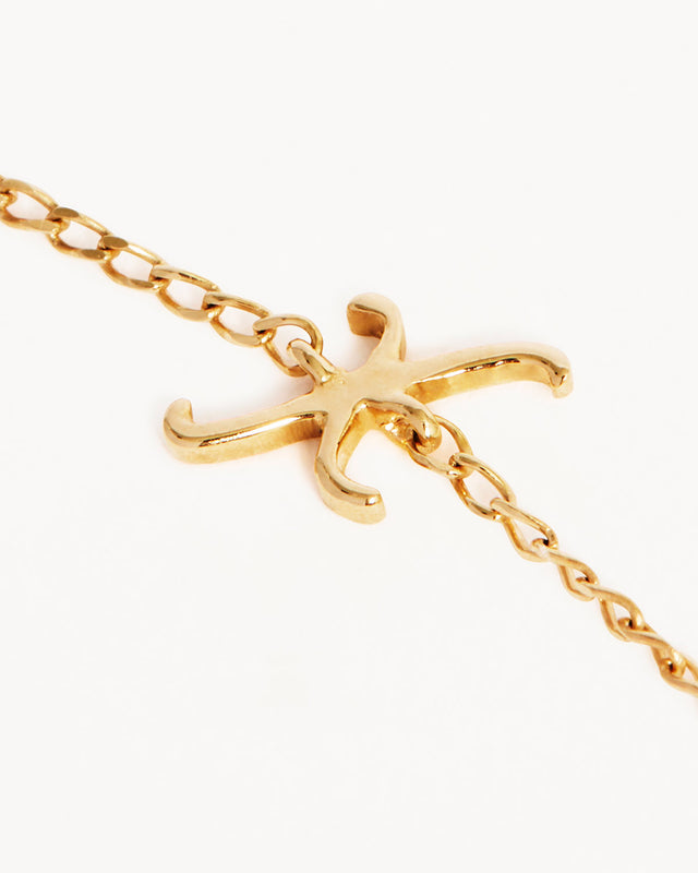 14k Solid Gold Love Letter Bracelet