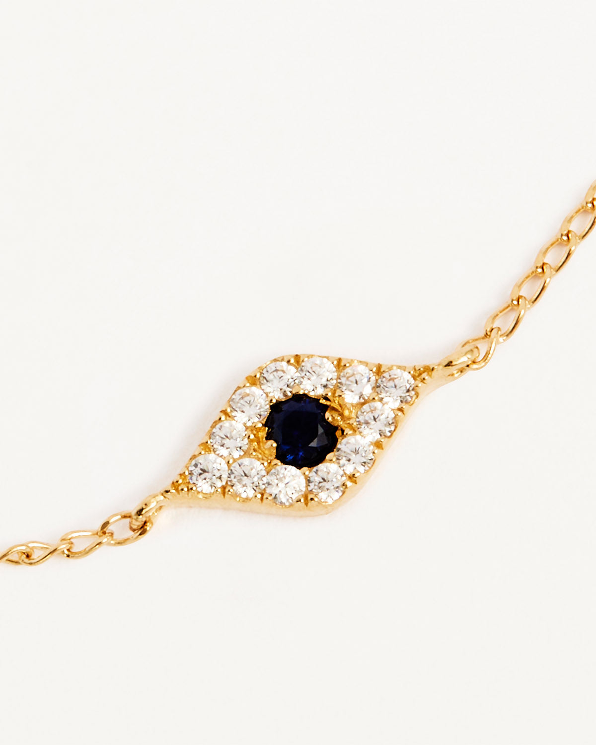 Yellow gold deals evil eye bracelet