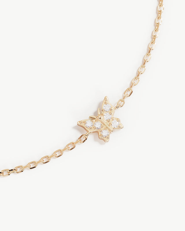 9k Solid Gold Fly With Me Lab-Grown Diamond Bracelet