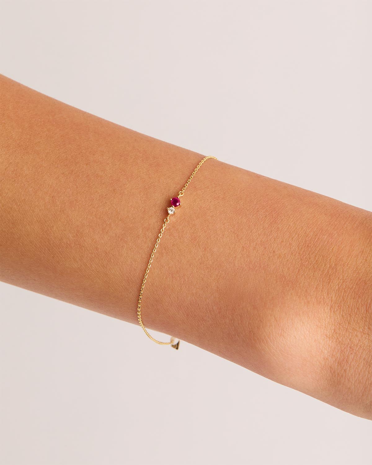 14K Gold Diamond & Ruby Bracelet – Sabrina Design