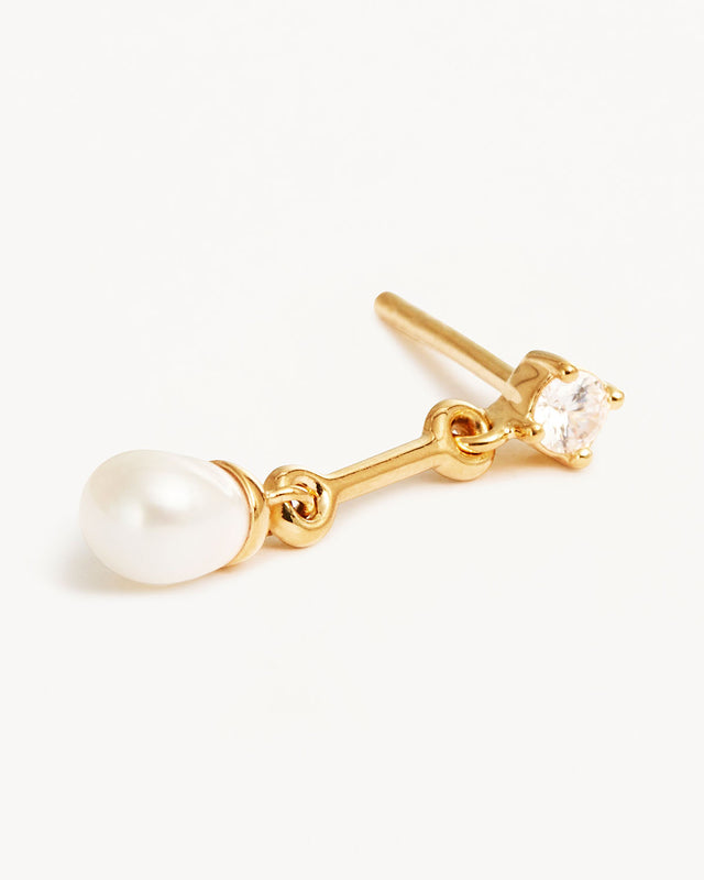 18k Gold Vermeil Embrace Stillness Pearl Drop Earrings
