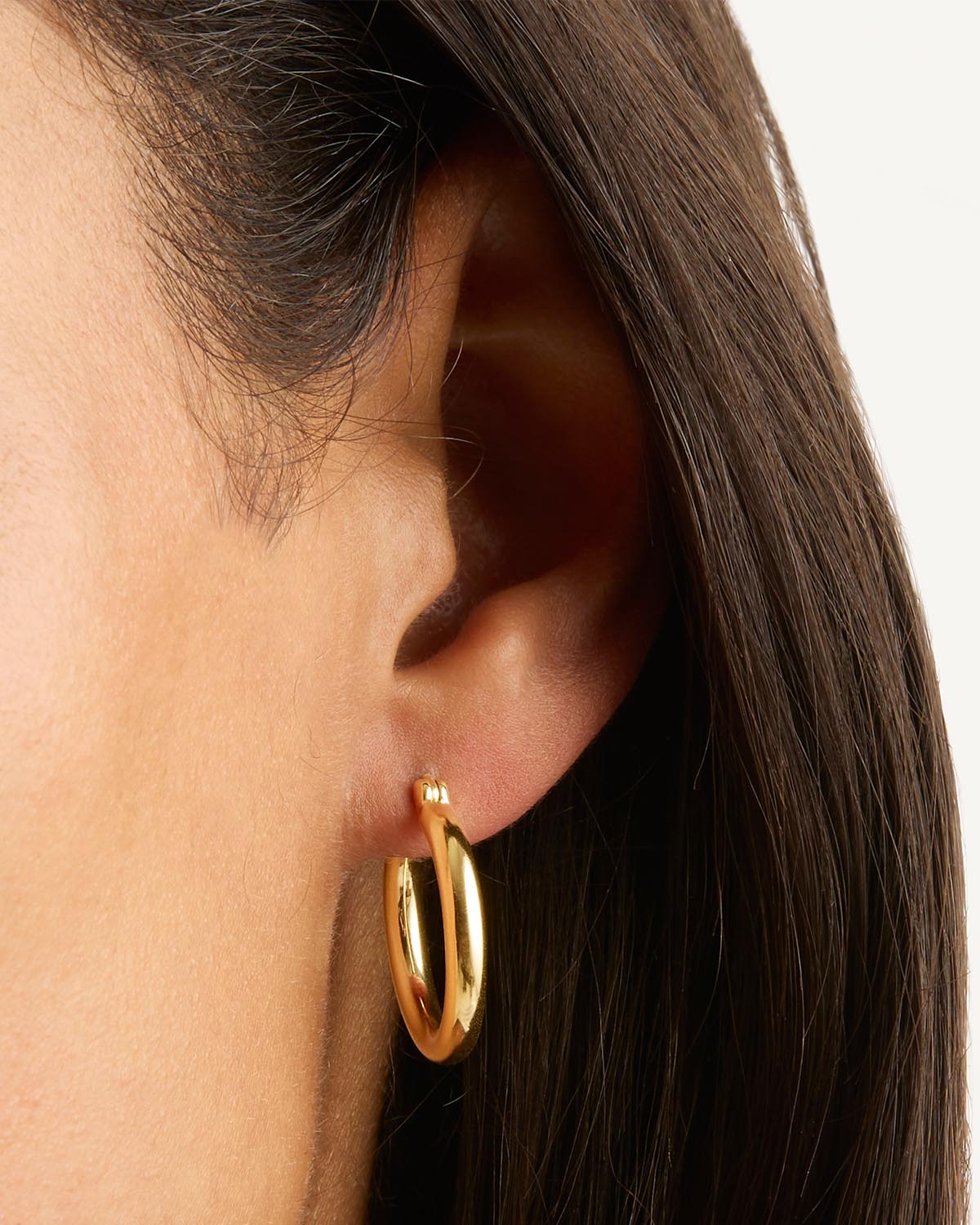 Thick gold hoop earrings on sale australia