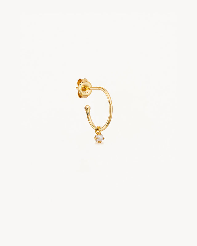 14k Solid Gold Tranquillity Hoop