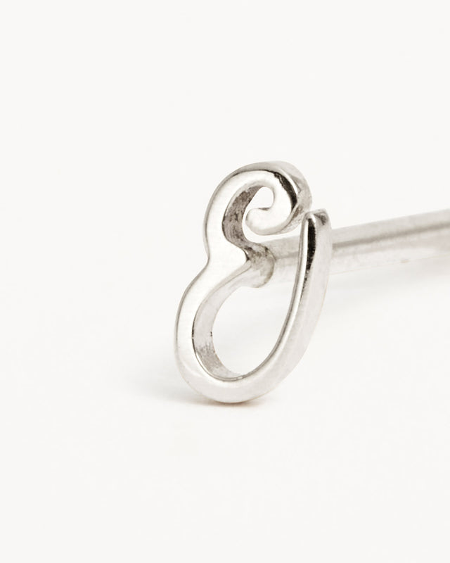 Sterling Silver Love Letter Earring