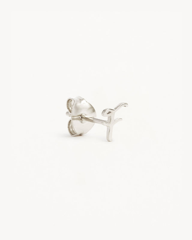 Sterling Silver Love Letter Earring