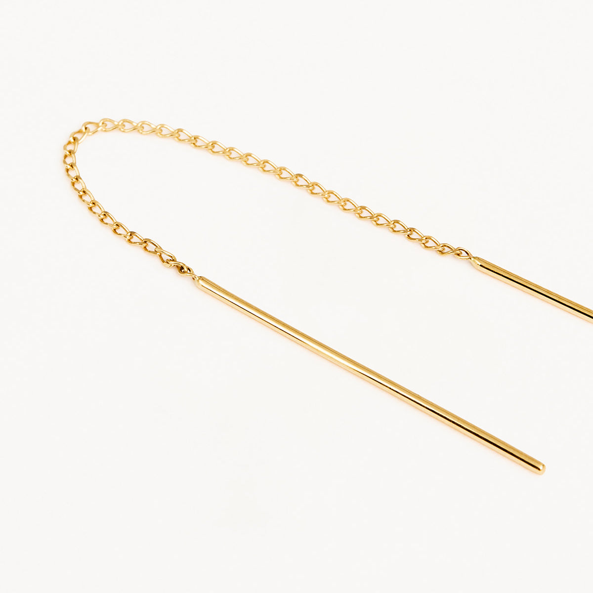 14k Solid Gold Purity Threader Earrings – by charlotte
