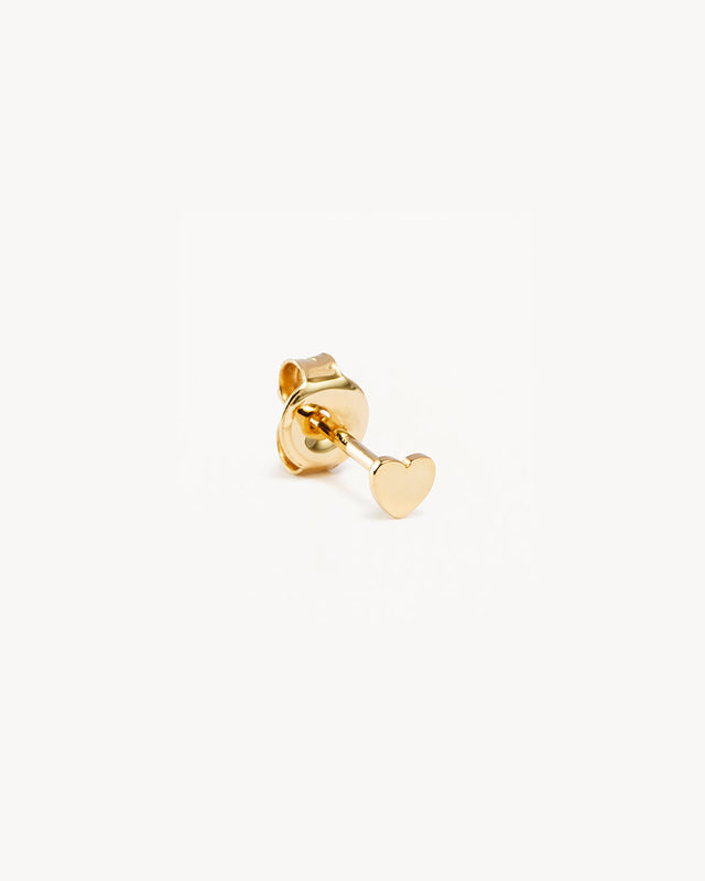 14k Solid Gold Sweetheart Earring