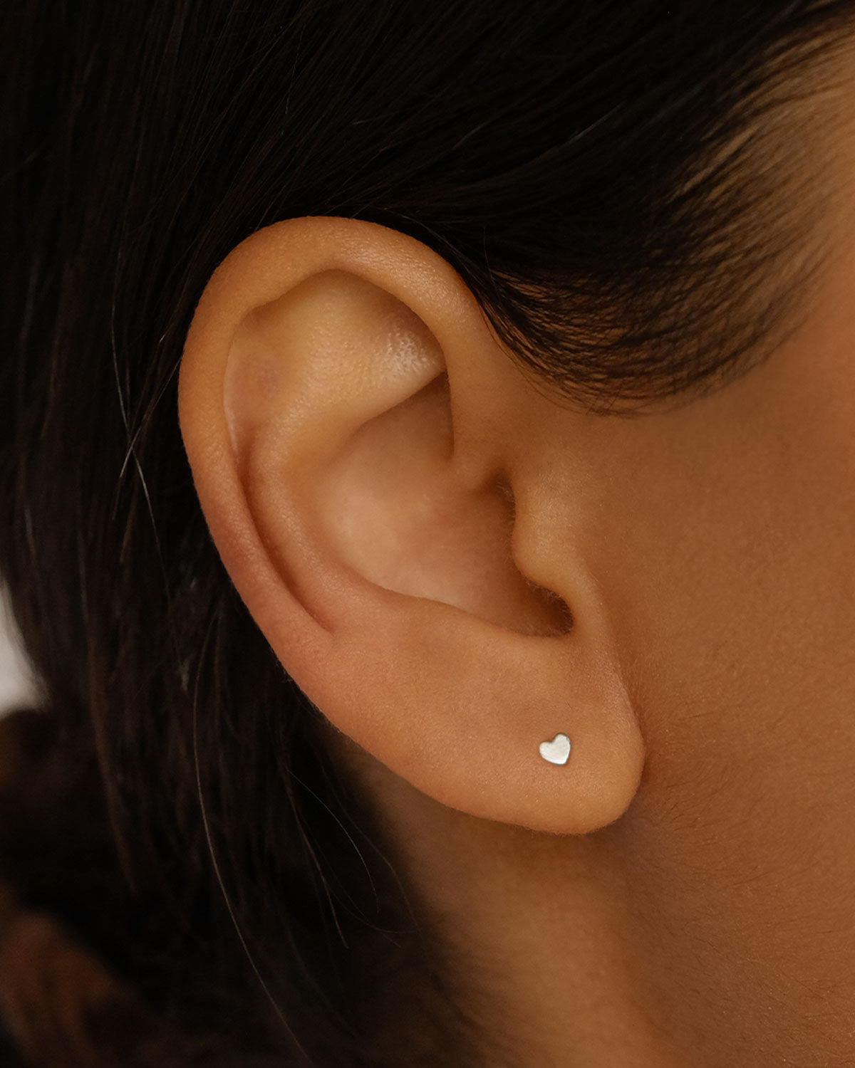 White gold store tragus stud