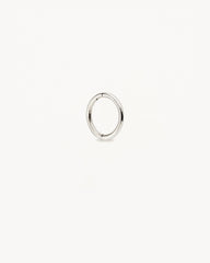 14k Solid White Gold Purity Sleeper - 8mm