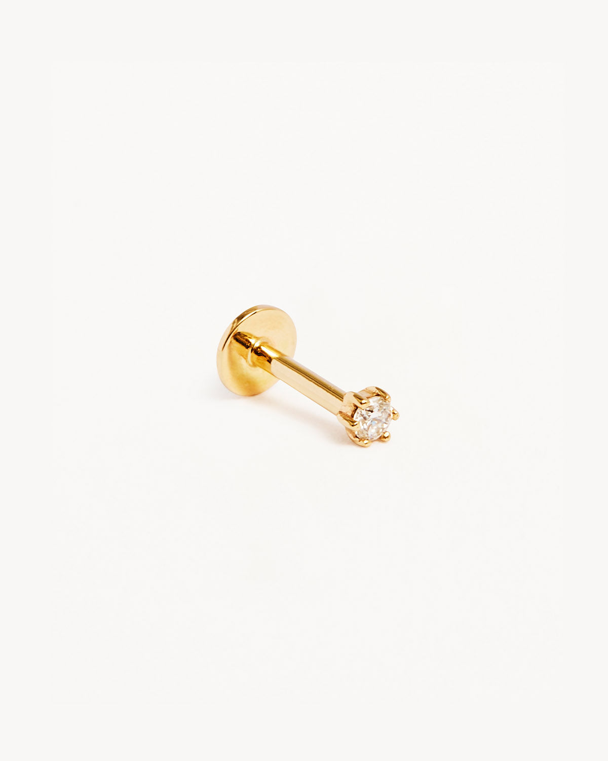 Gold flat back stud on sale earrings