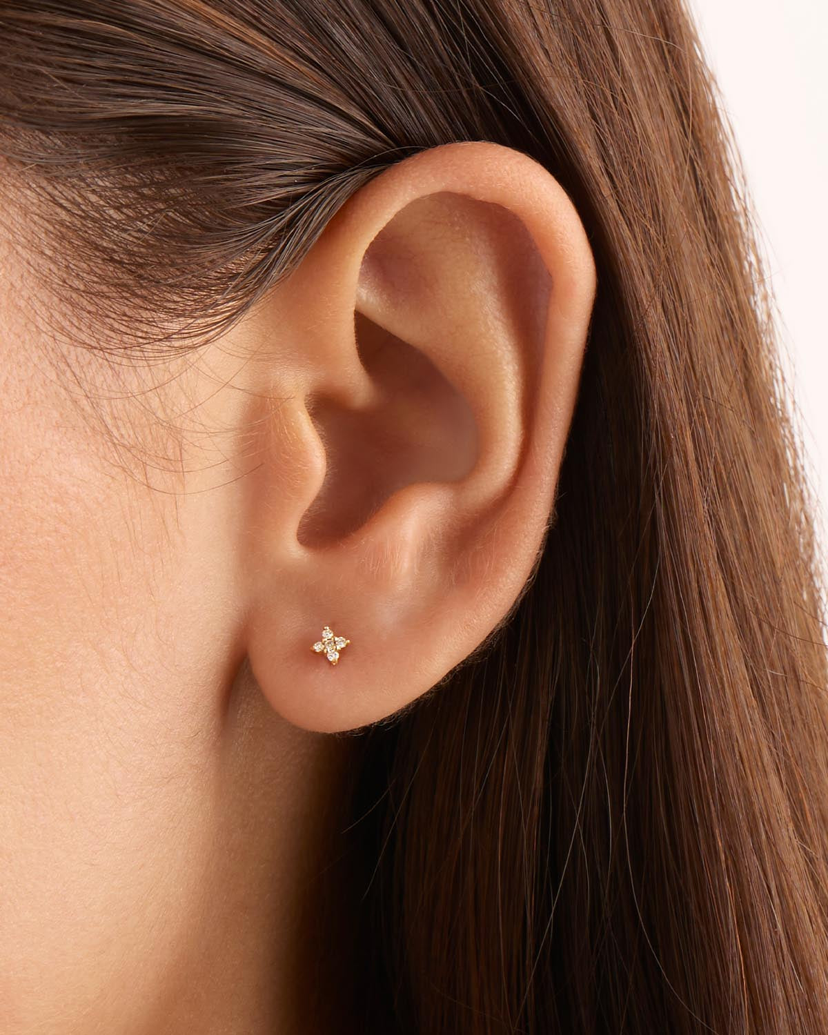 Amazon.com: 16g Triple Ball Ear Piercing- Flat Back Labret Earring- Silver Gold  Rose Gold Cartilage Stud- Internally Threaded Pierced Ear Stud Earring (6,  Silver) : Handmade Products