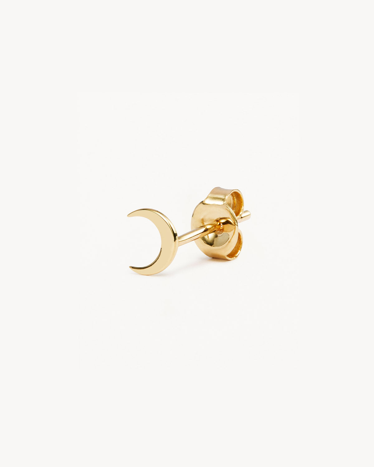 Gold hot sale moon studs