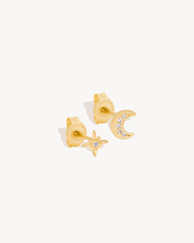 18k Gold Vermeil Bathed In Your Light Stud Earrings
