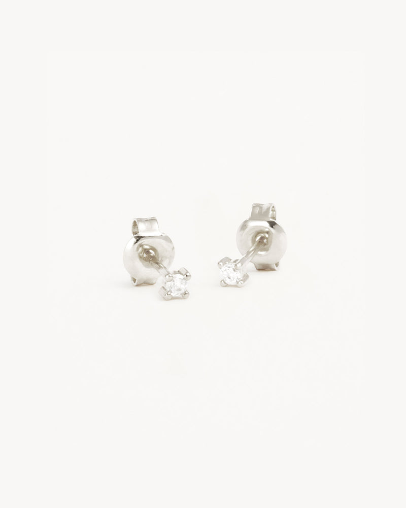 Live in Light Stud Earrings Silver main image 1