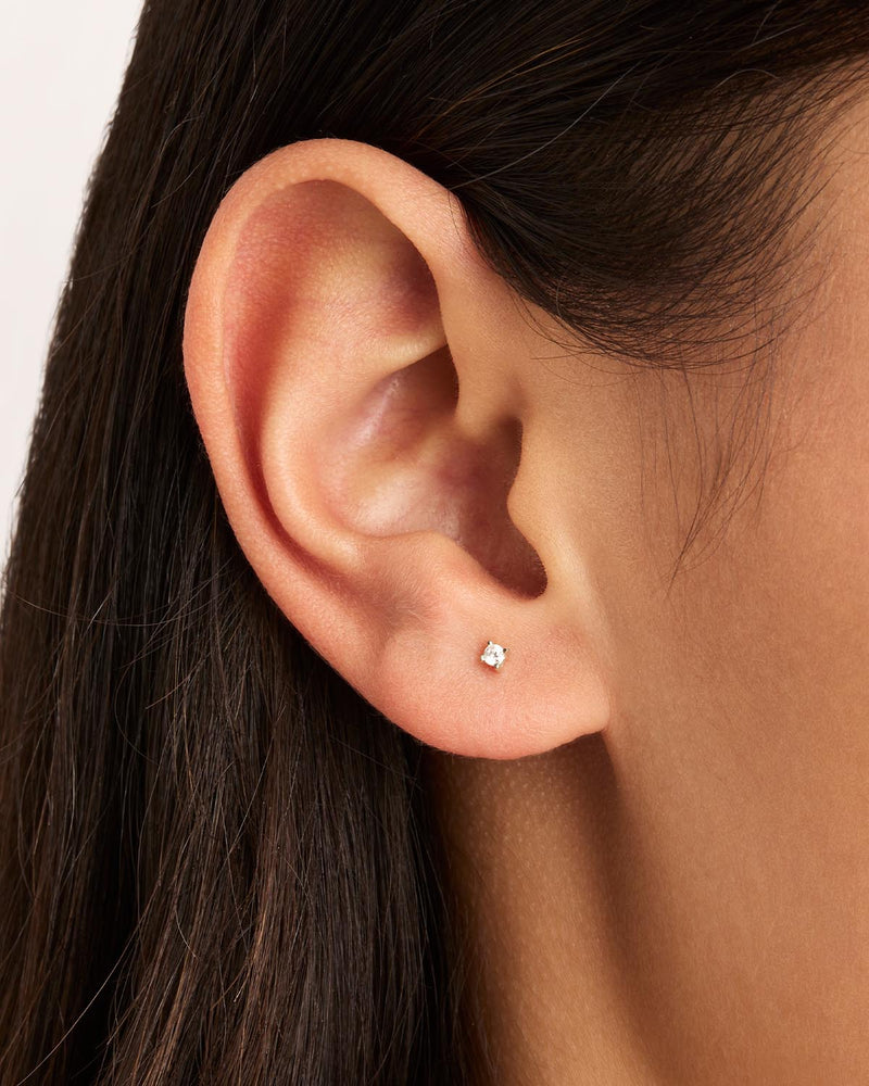 Live in Light Stud Earrings Silver main image 0